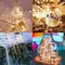 12 Pack Fairy Lights Battery Operated (Included), 6.5ft 20 LED Mini String Lights, Waterproof Silver Wire Firefly Starry Lights for DIY Wedding Christmas Party Mason Jars Decor, Warm White